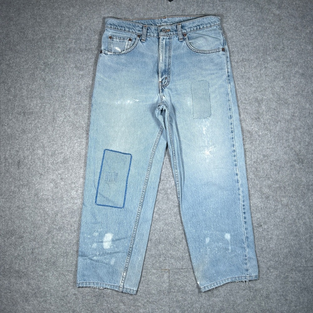 Vintage Levi's 550 Denim Jeans Mens 33x34 Blue Relaxed Fit Tapered Leg
